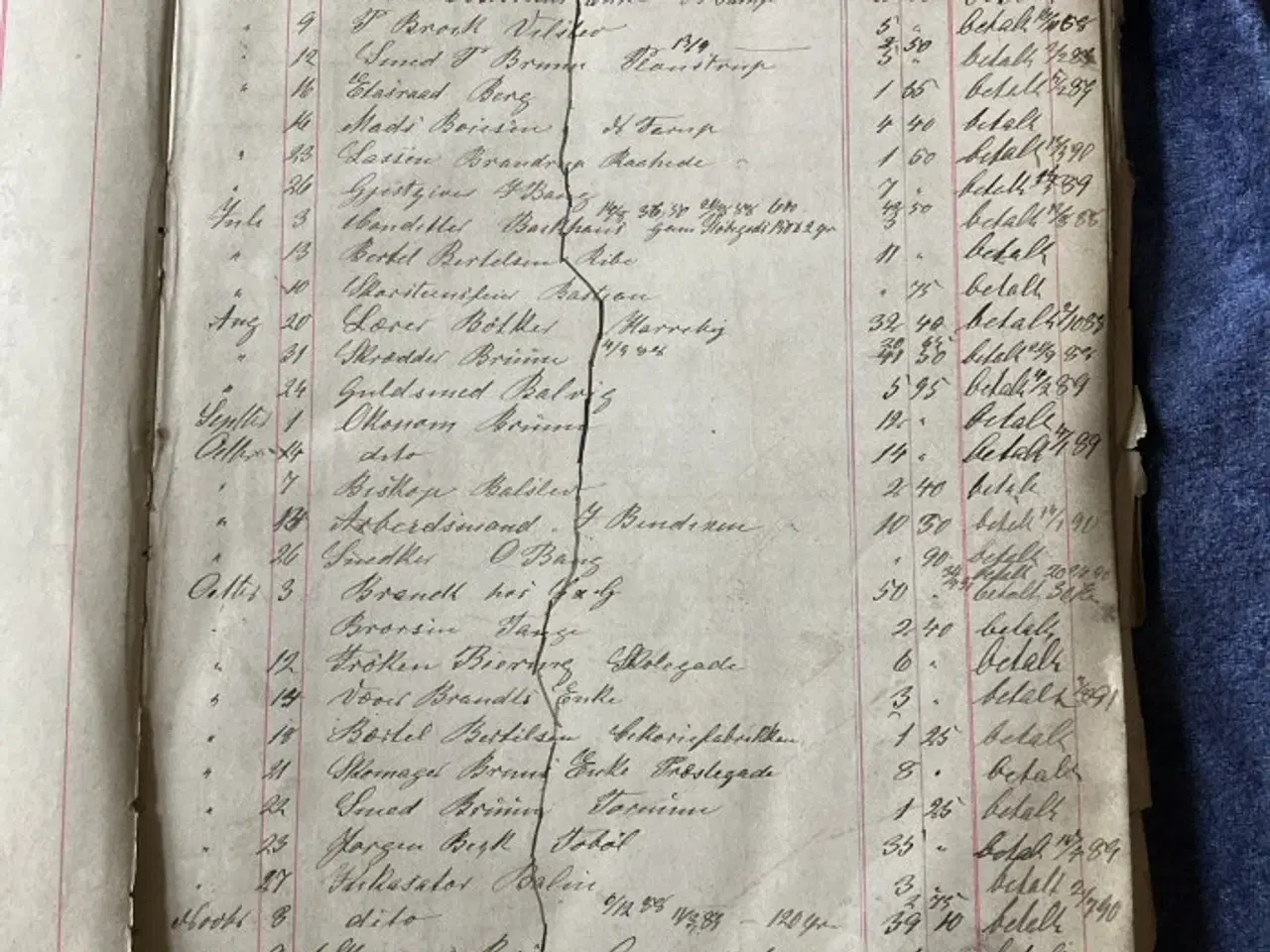 Billede 1 - Gammel kassebog