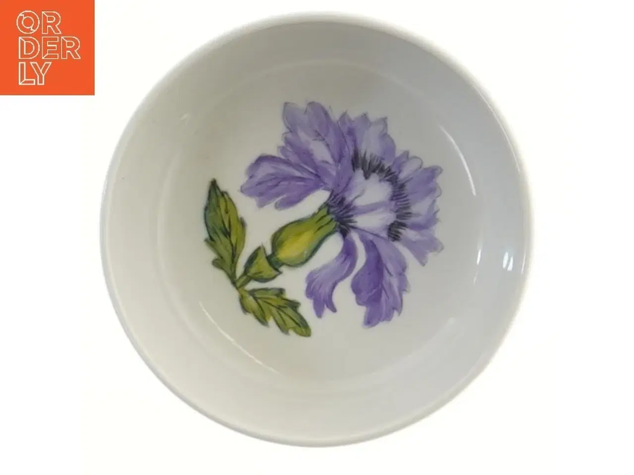 Billede 1 - Dekorativ skål med blomstermotiv fra Hutschenreuther (str. Ø 12 cm)