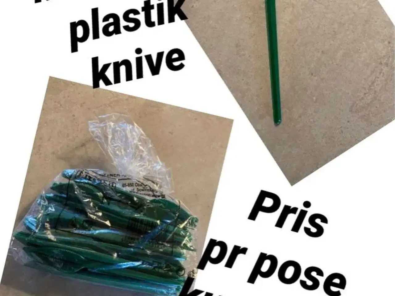 Billede 1 - 100 stk plastik knive