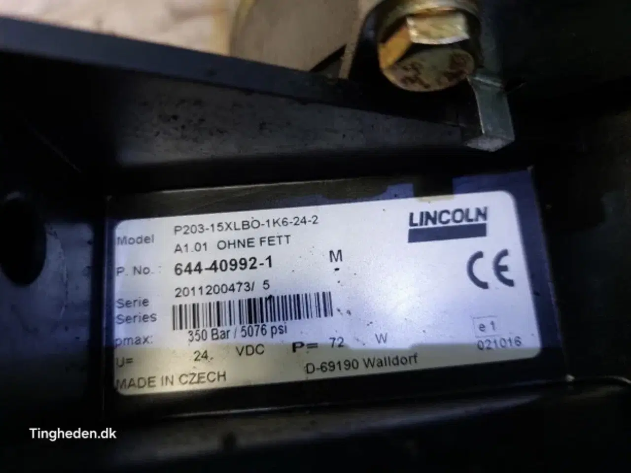 Billede 4 - Licoln P203-15XLBO-1K6-24-2 Centralsmøring-Fedtpumpe