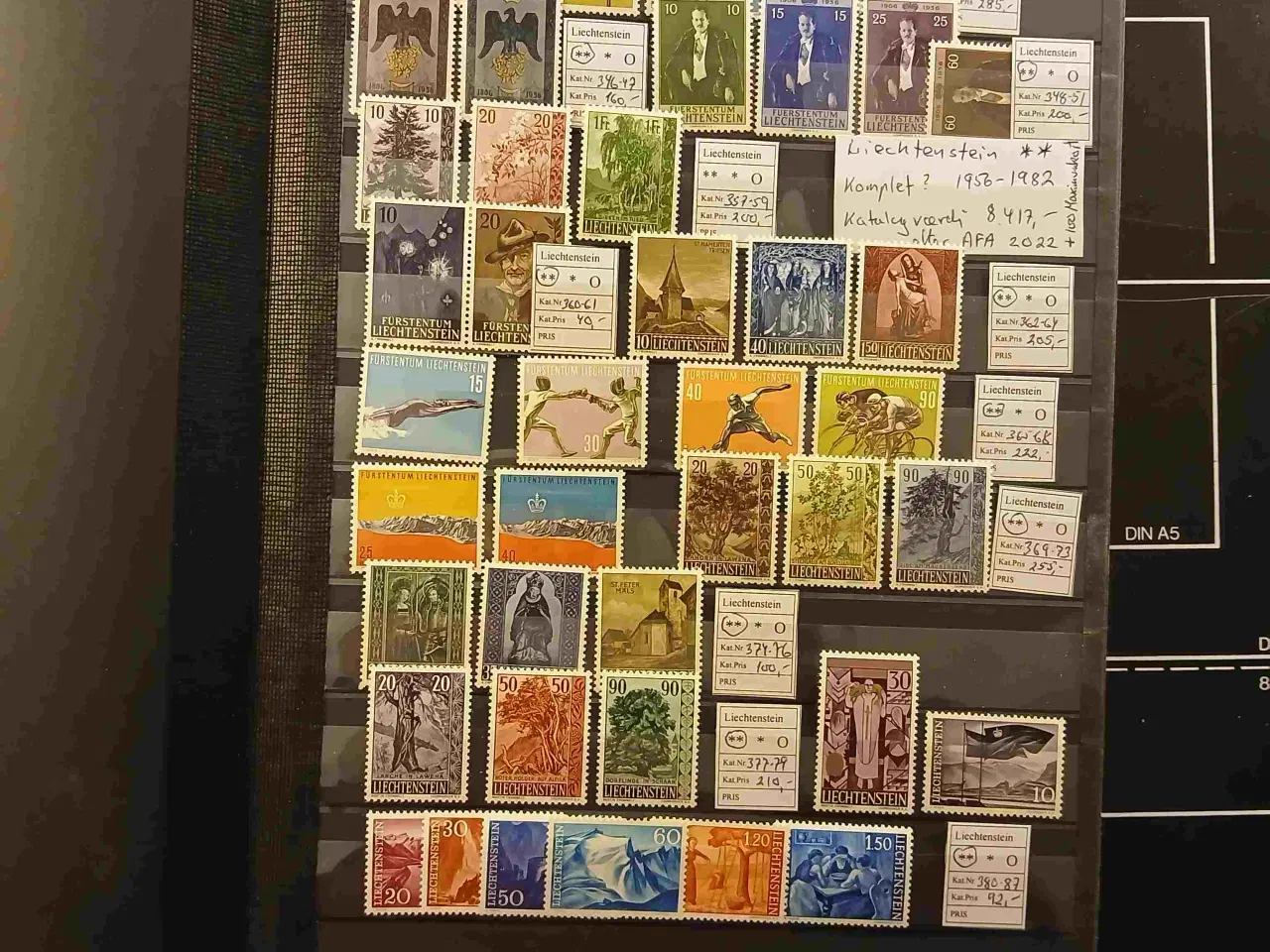 Billede 2 - Liechtenstein (40) Postfrisk ** samling fra 1956 t