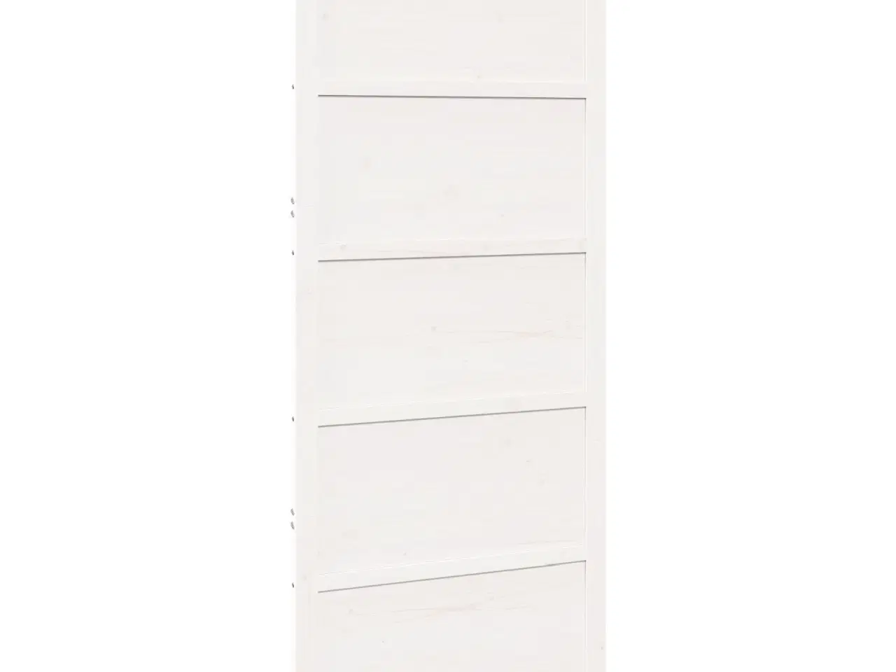 Billede 2 - Ladeport Hvid 90 x 208 cm Massivt fyrretræ