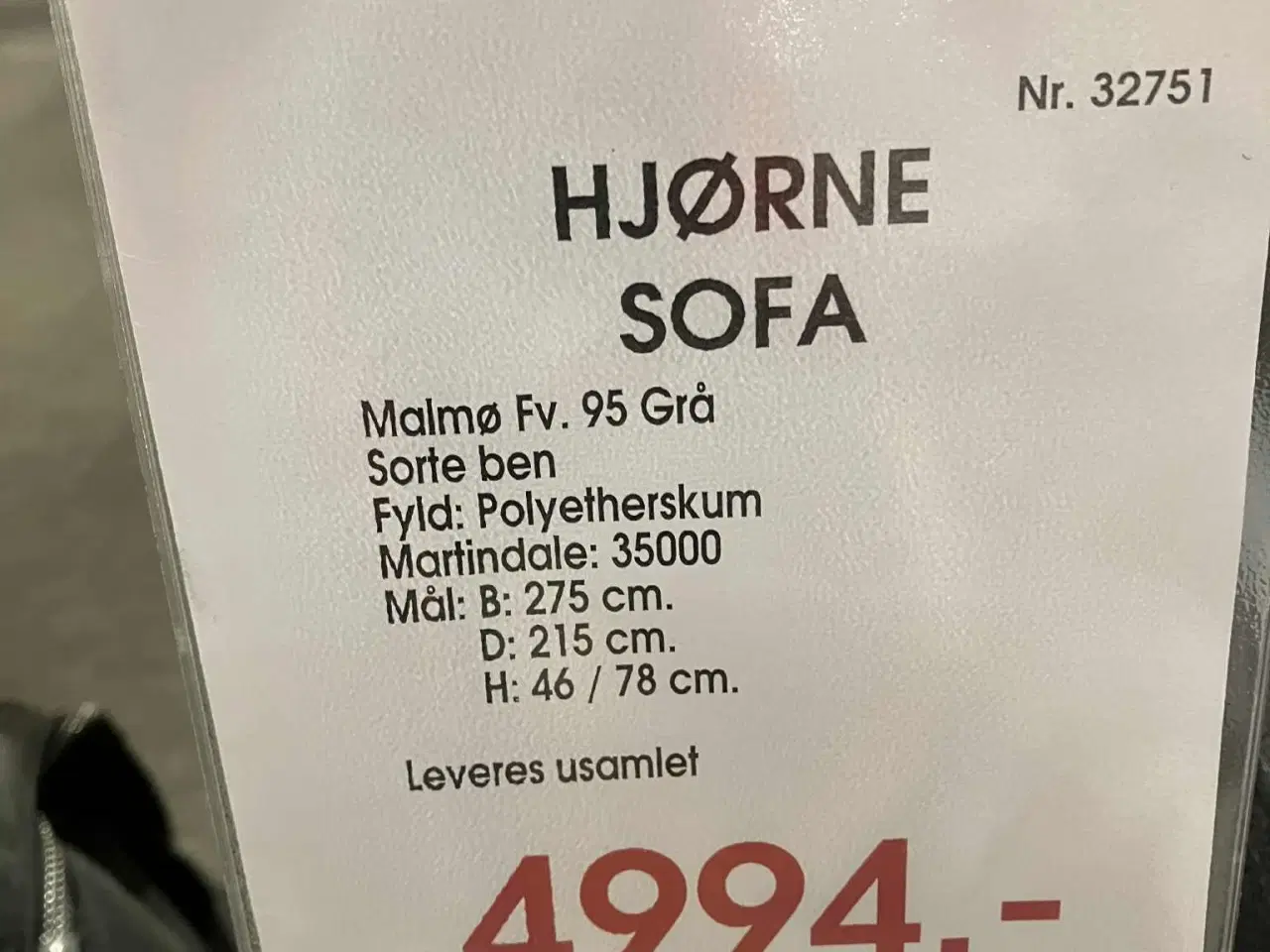 Billede 2 - Hjørne sofa 