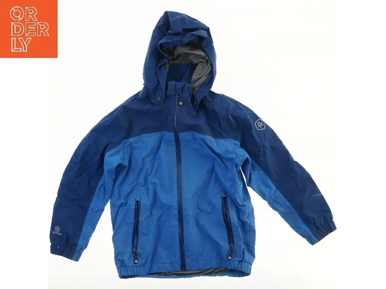 Billede 1 - Regnjakke med hætte (str. 116)