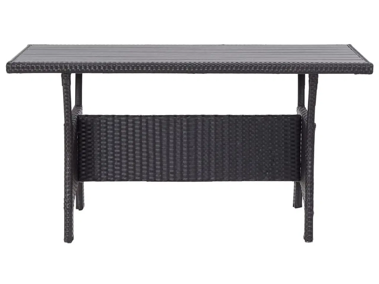 Billede 2 - Havebord 120x70x66 cm polyrattan sort