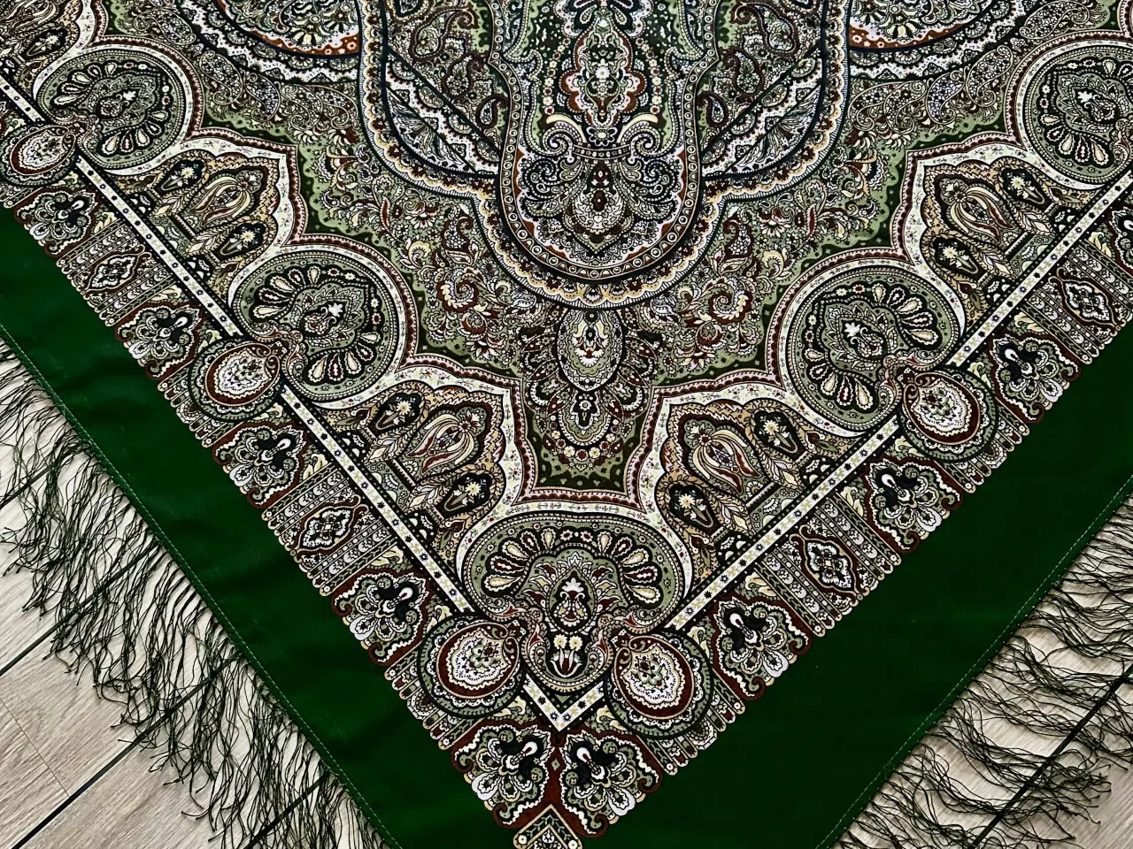 Billede 2 - To store retro uldsjal fra Rusland i flot stand