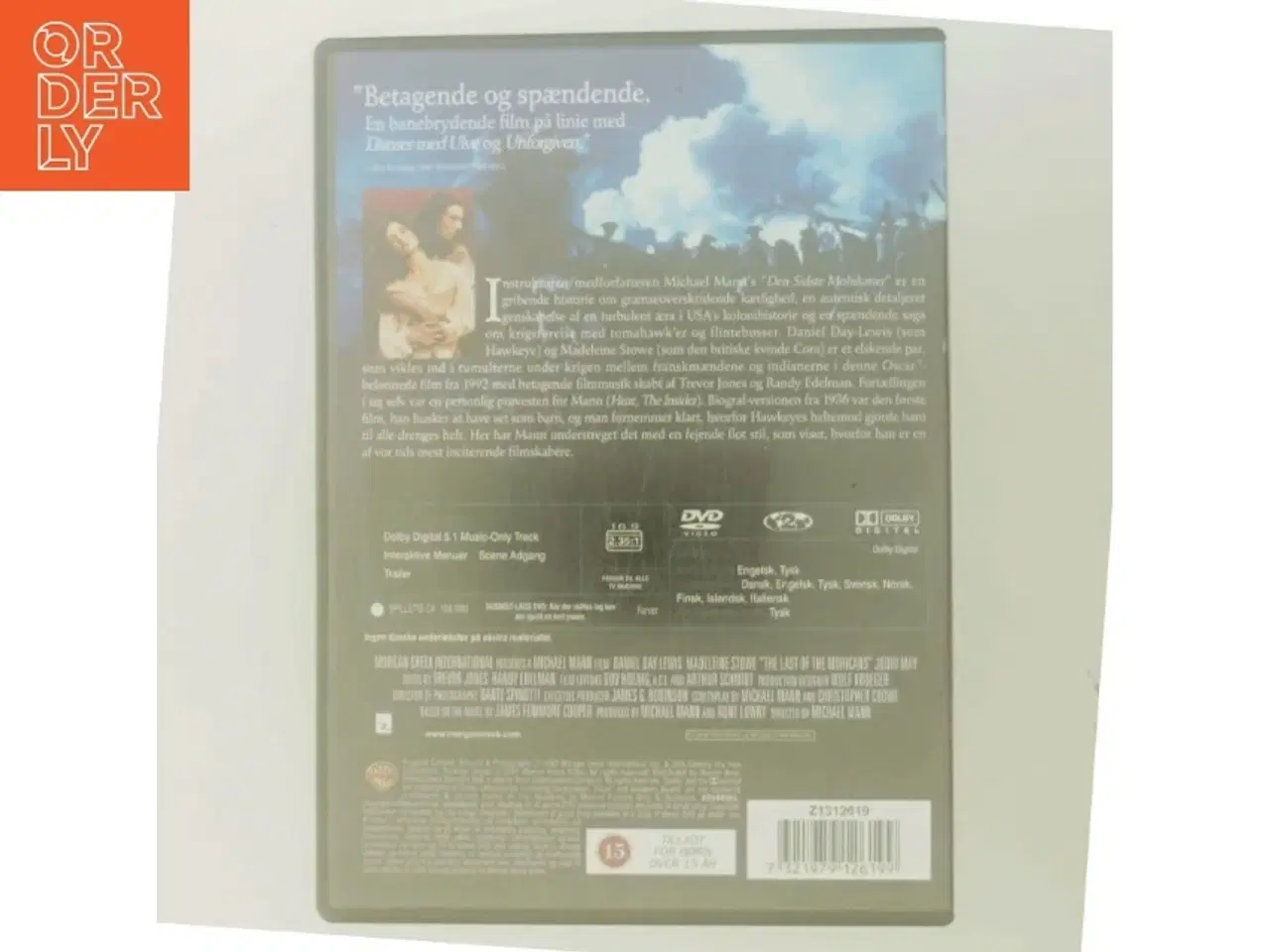 Billede 3 - Den Sidste Mohikaner med Daniel Day-Lewis (DVD)