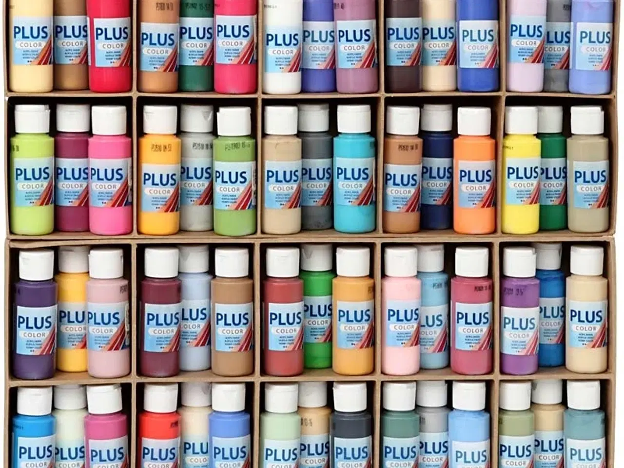 Billede 1 - Plus Color Hobbymaling, assorterede farver, 60x60ml