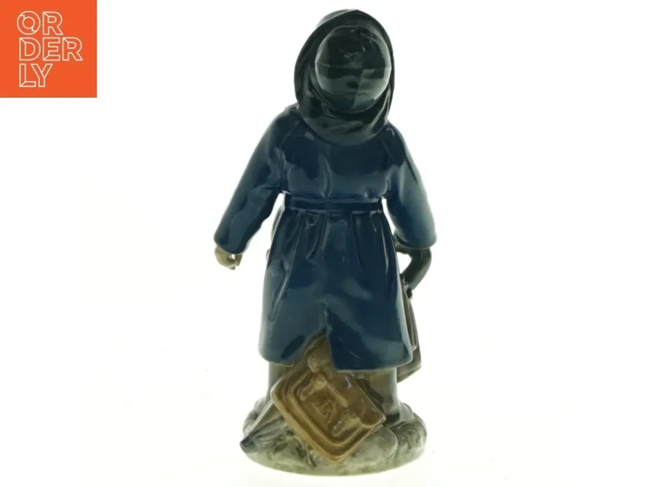 Billede 2 - Porcelænsfigur af pige med paraply fra Royal Copenhagen (str. 18 x 9 cm)