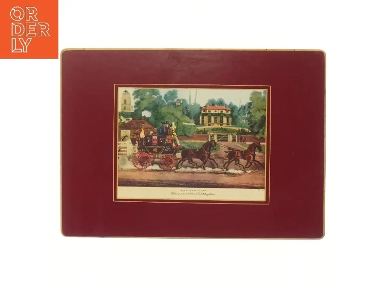 Billede 1 - Bordskånere med postmotiv fra Lady Clare (str. 25,5x35,5 cm)