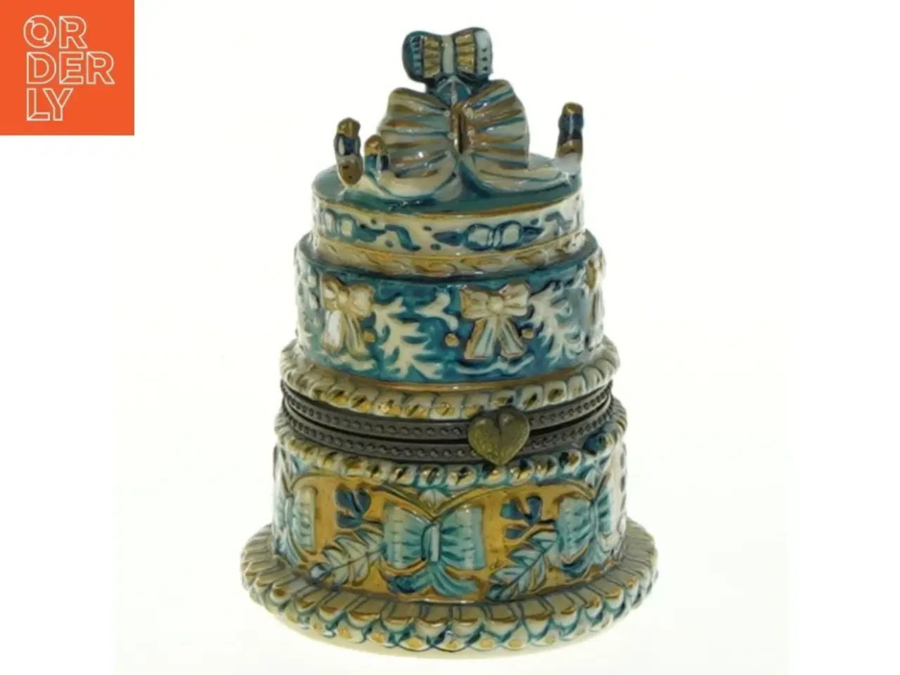 Billede 1 - Porcelæns Bryllupskage Æske fra Villeroy & Boch (str. 8,5x6,5 cm)