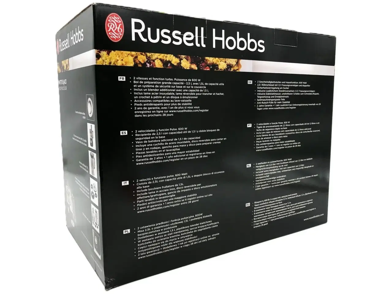 Billede 2 - Foodprocessor Russell Hobbs 2,5 l – matsort, 600 W