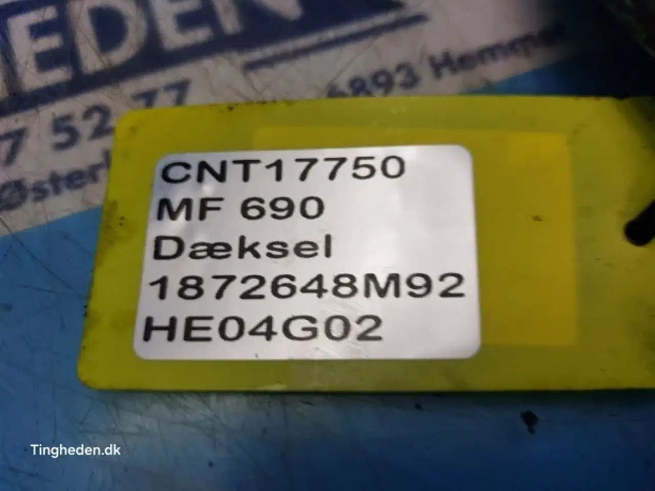 Billede 12 - Massey Ferguson 690 Dæksel Kontroller 1872648M92