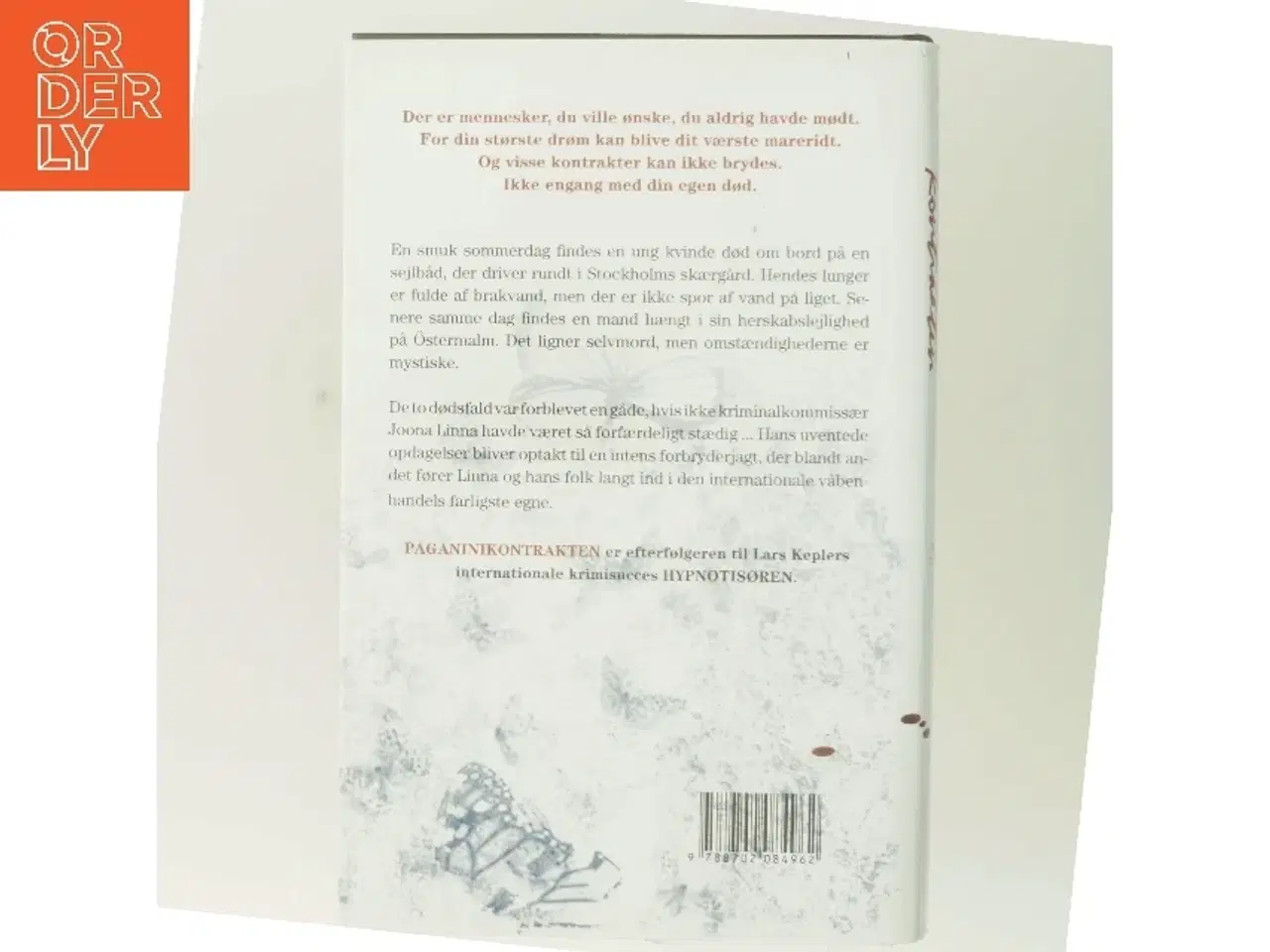 Billede 3 - Paganinikontrakten : Kriminalroman (Danish Language) af Lars Kepler (Bog)