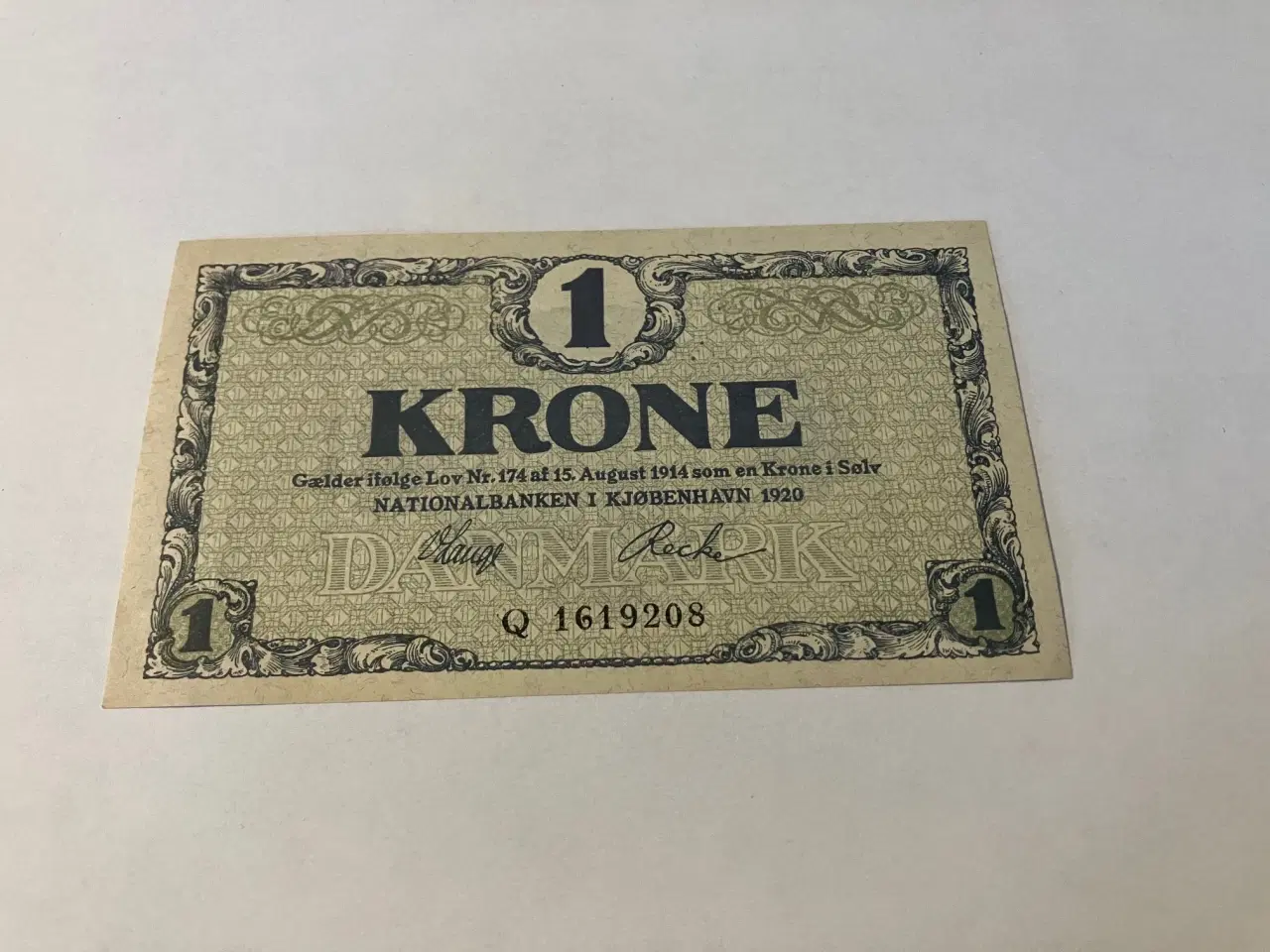 Billede 1 - 1 Krone 1920 - Pæn