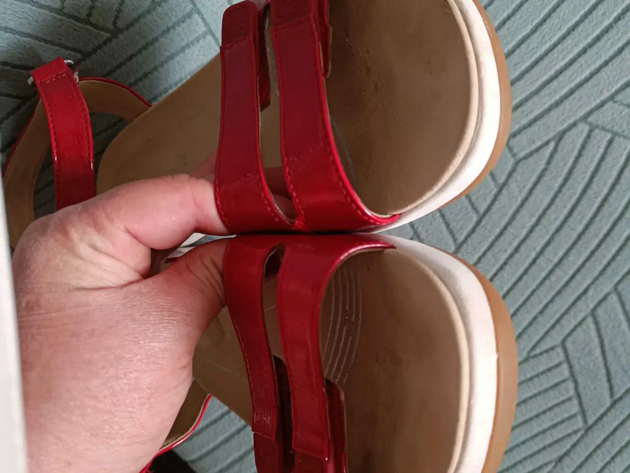 Billede 6 - Ara røde sandaler 42str