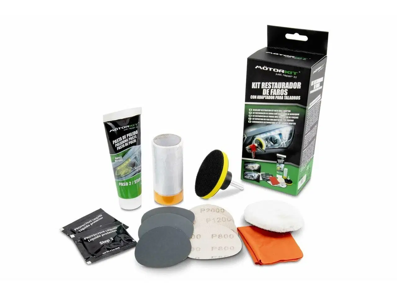 Billede 2 - Motorkit MOT1005 - Restaureringssæt til forlygter med boreadapter