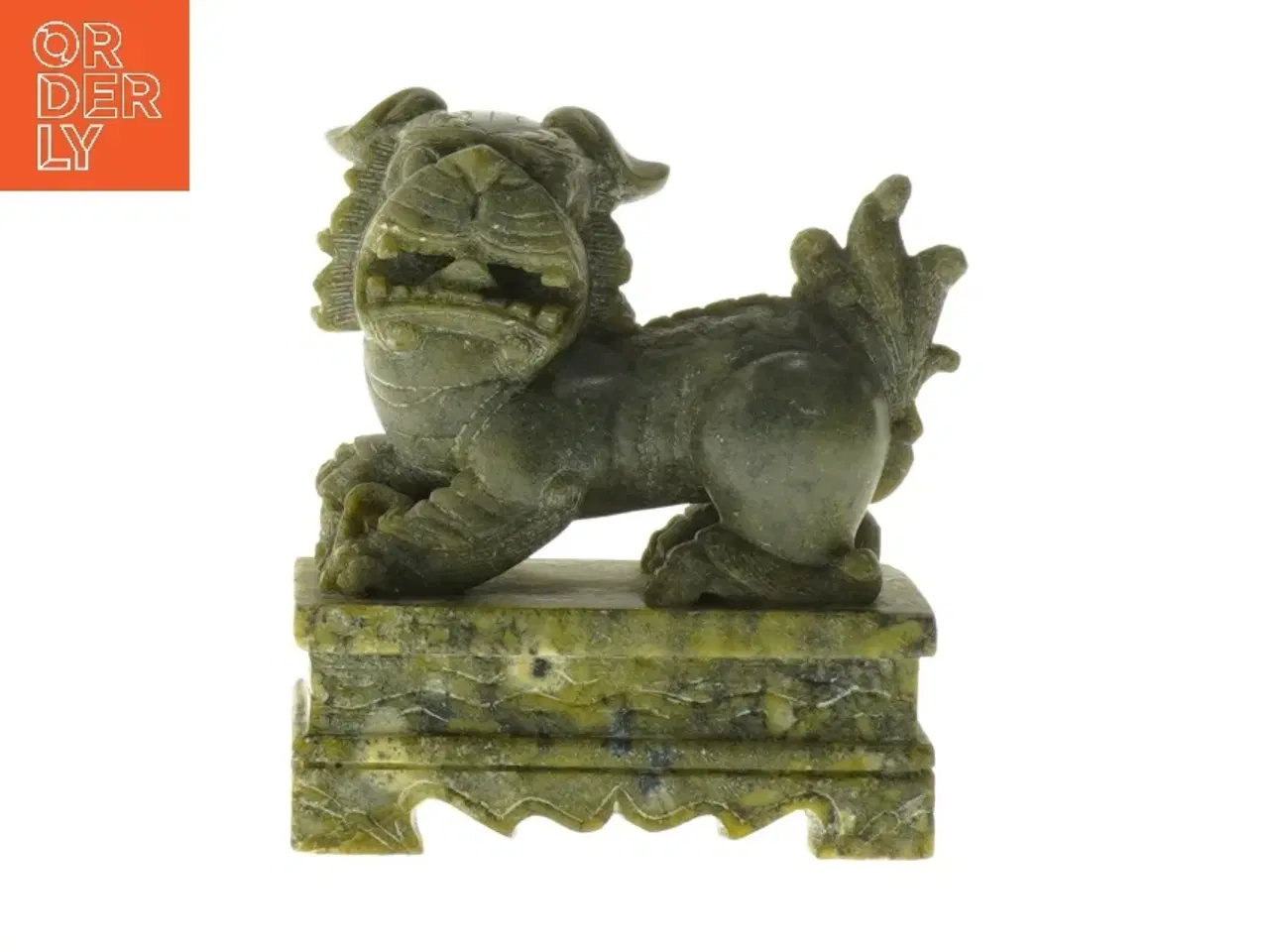 Billede 1 - Stenfigur af kinesisk løve eller foo hund (str. 10,5 cm)