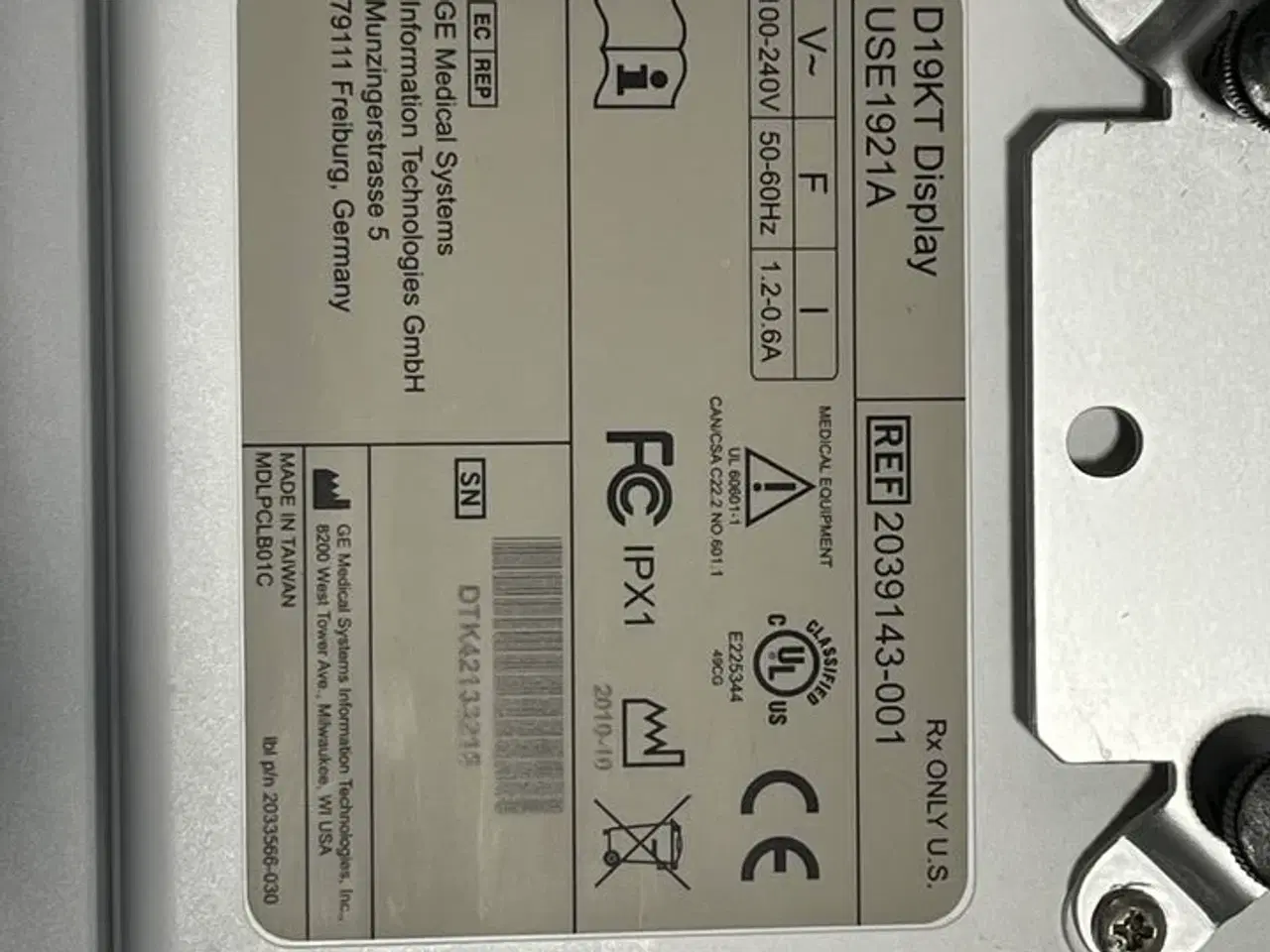 Billede 7 - Patient monitoring system GE B850