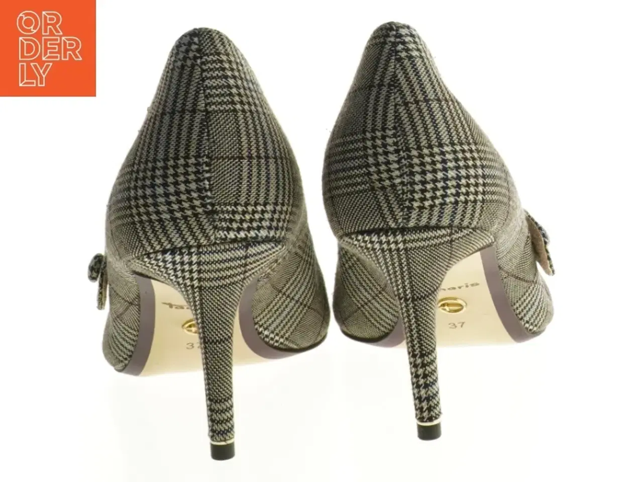 Billede 2 - Tamaris pumps i ternet design fra Tamaris (str. 37)
