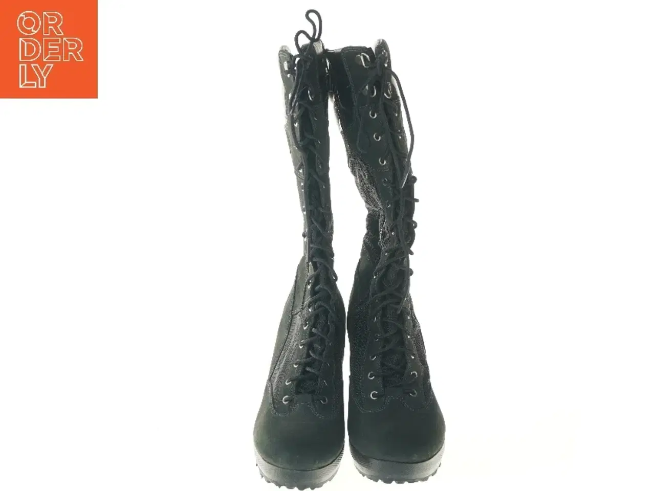 Billede 3 - Mørkeblå støvler med kilehæl fra Timberland (str. 39,5 )