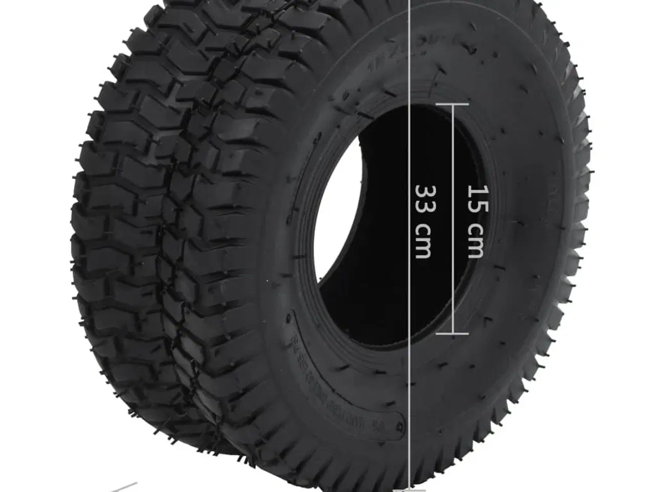 Billede 6 - Trillebørsdæk 2 stk. 15 x 6.00-6 4PR gummi