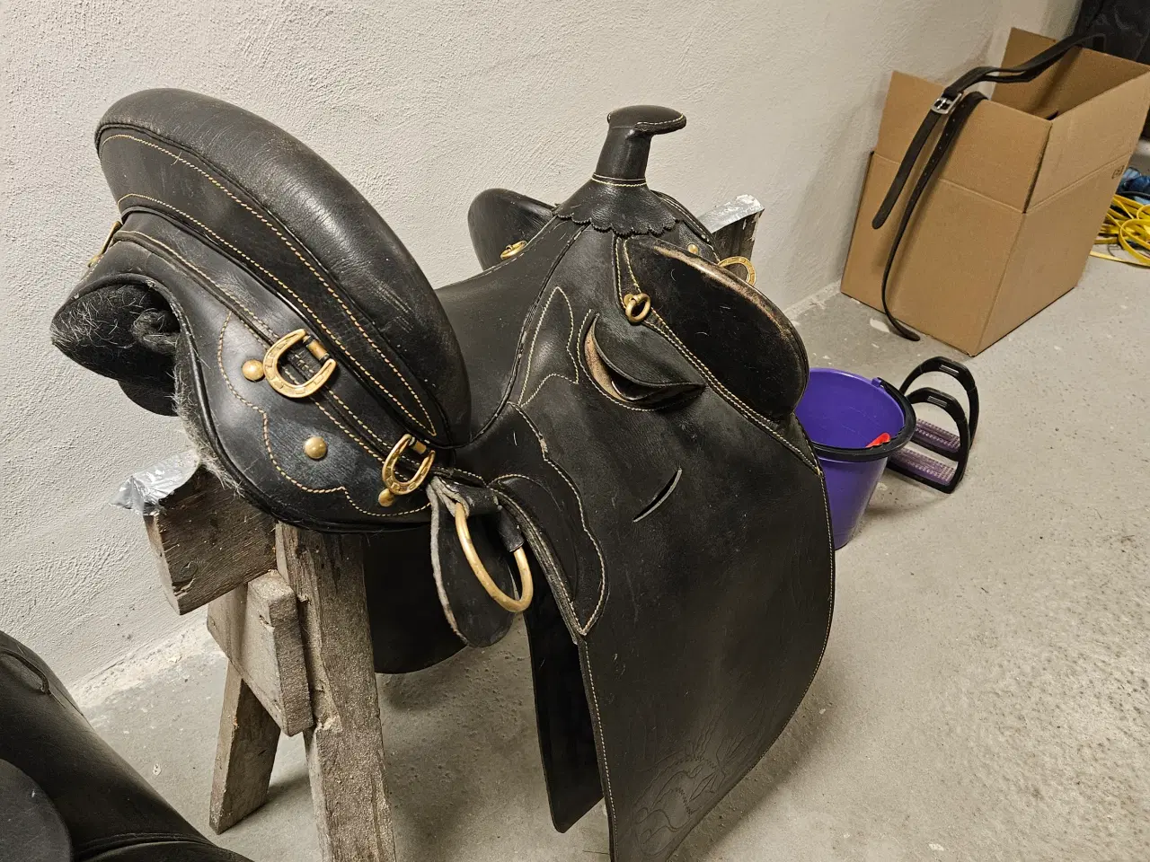 Billede 2 - Flot læder sadle 