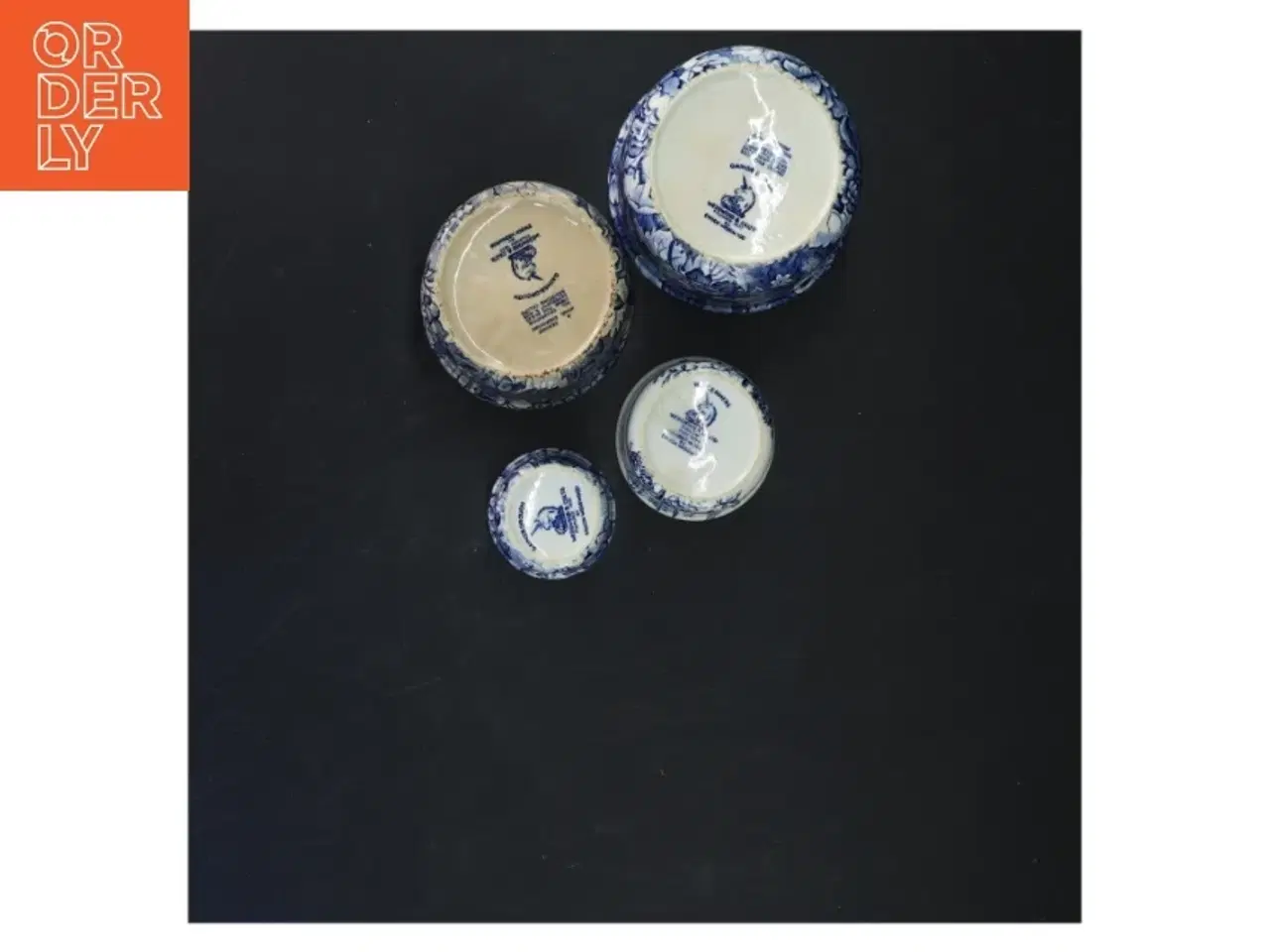 Billede 2 - Delft Skåle, 4 stk (str. 3,5x5&4x6&6x9&7x10 cm)