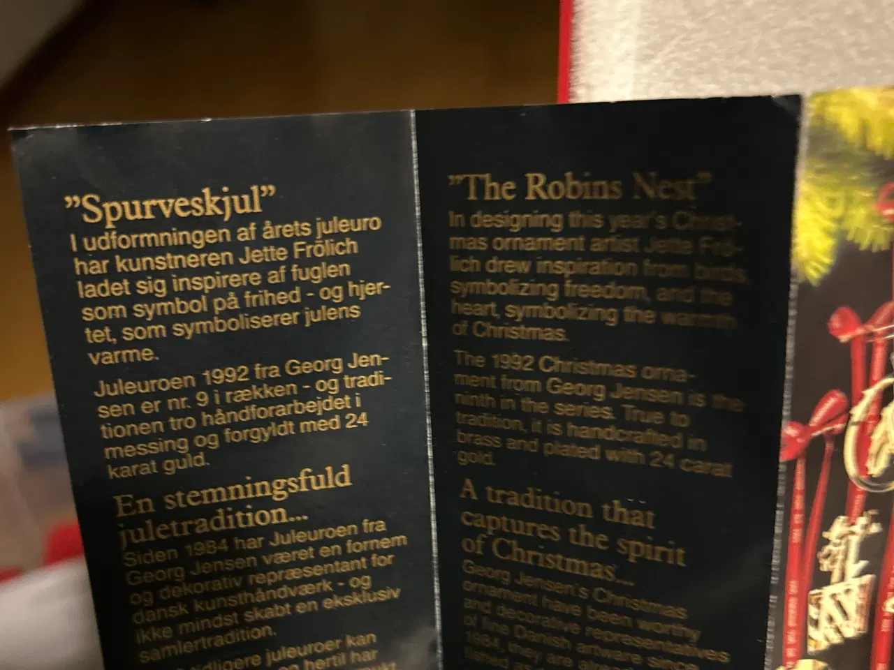 Billede 5 - George Jensen Juleuro 1992 spurveskjul 