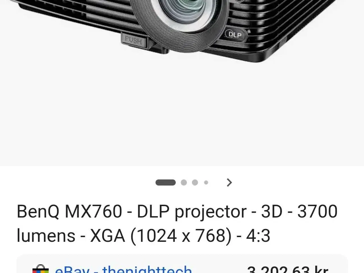 Billede 4 - BenQ MX760 projektor