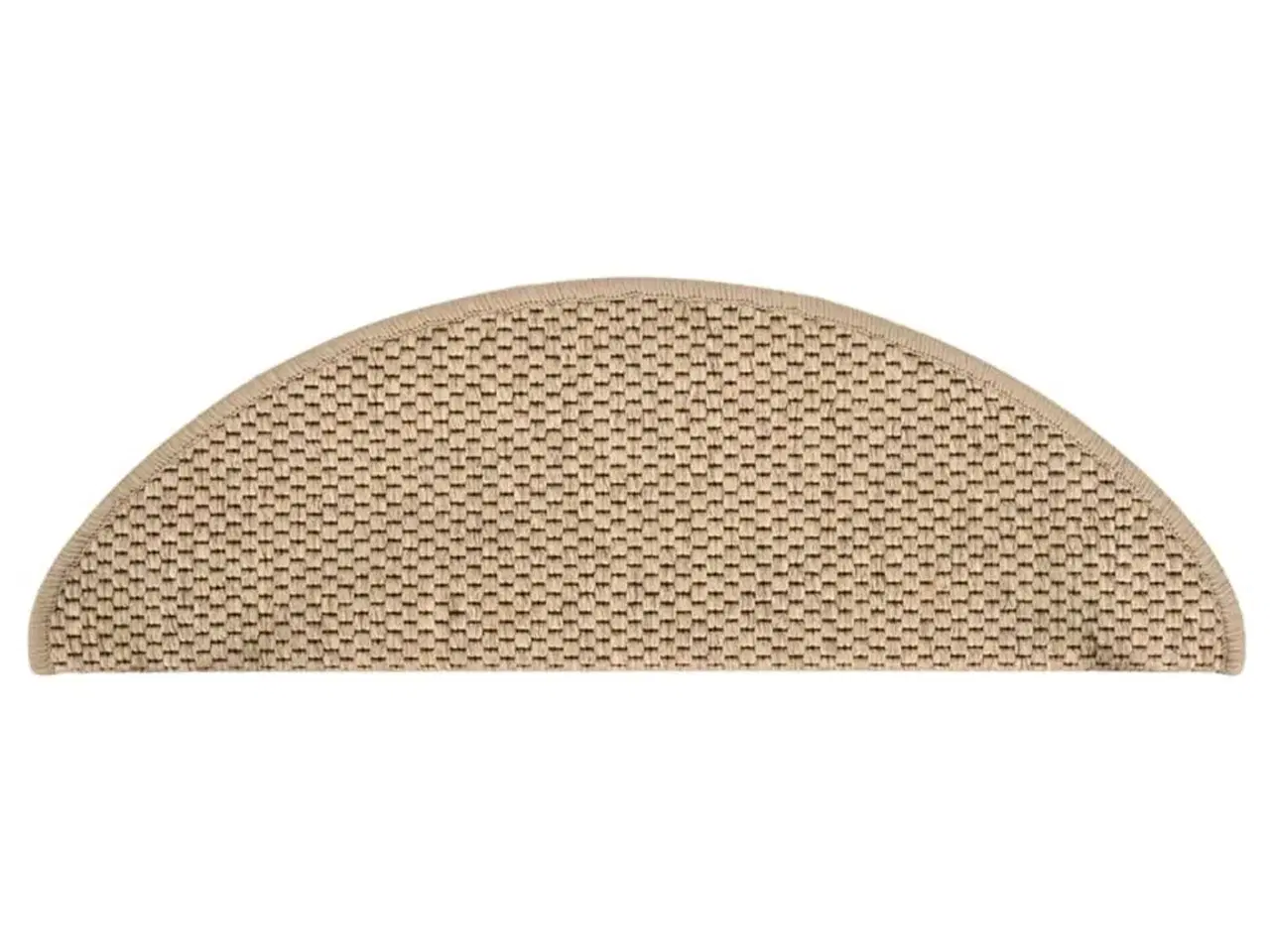 Billede 3 - Selvklæbende trappemåtter 15stk. 65x21x4cm sisal-look sandfarve