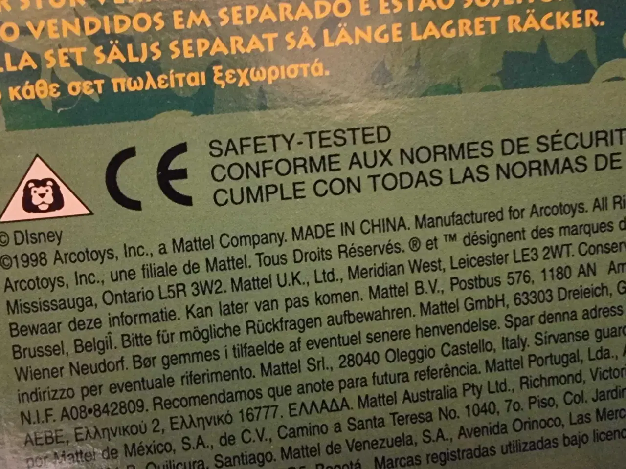 Billede 4 - LØVERNES KONGE 1998 SÆT