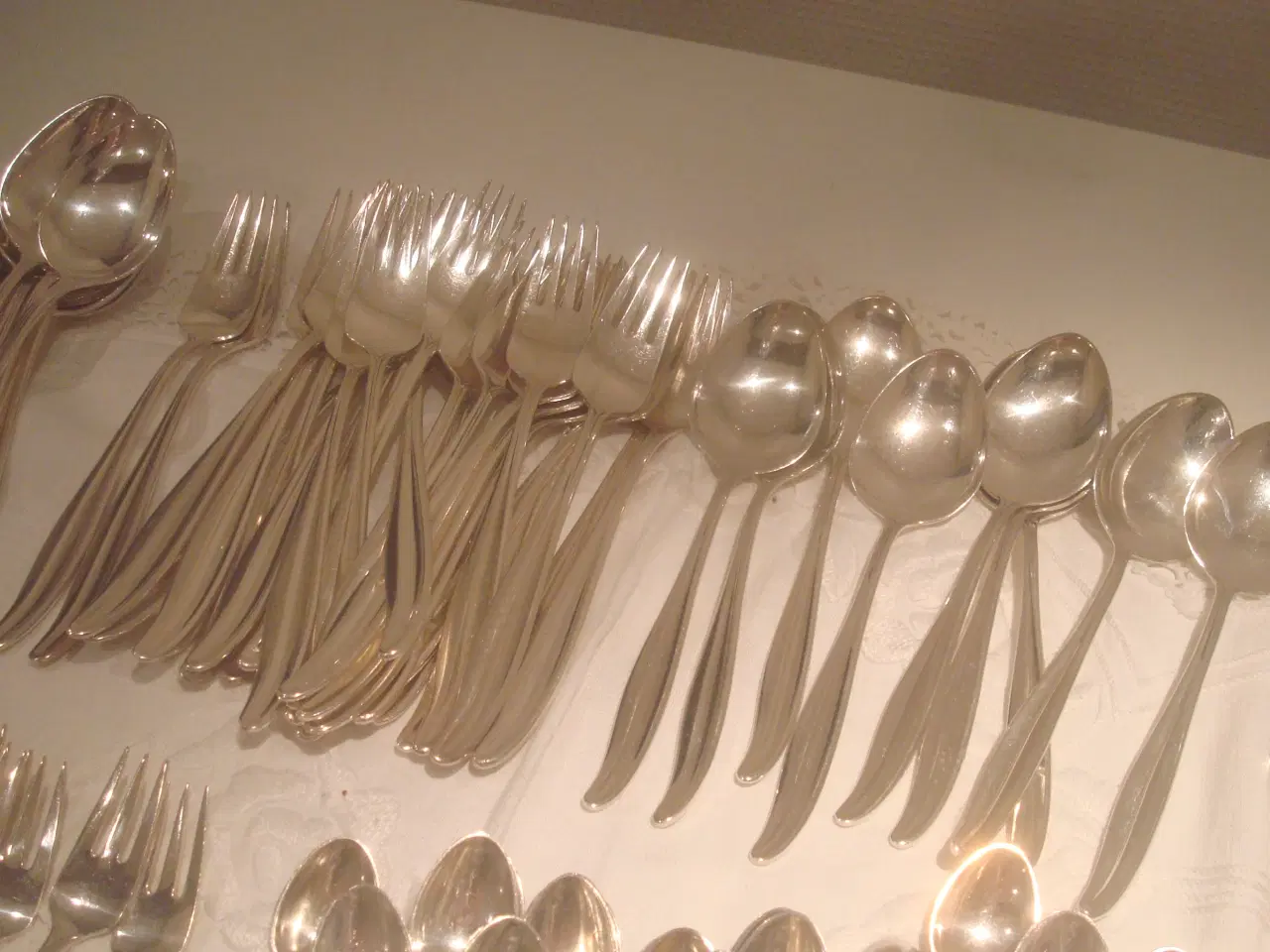 Billede 4 - COLUMBINE sølvplet, kagegafler, dessertskeer, mm