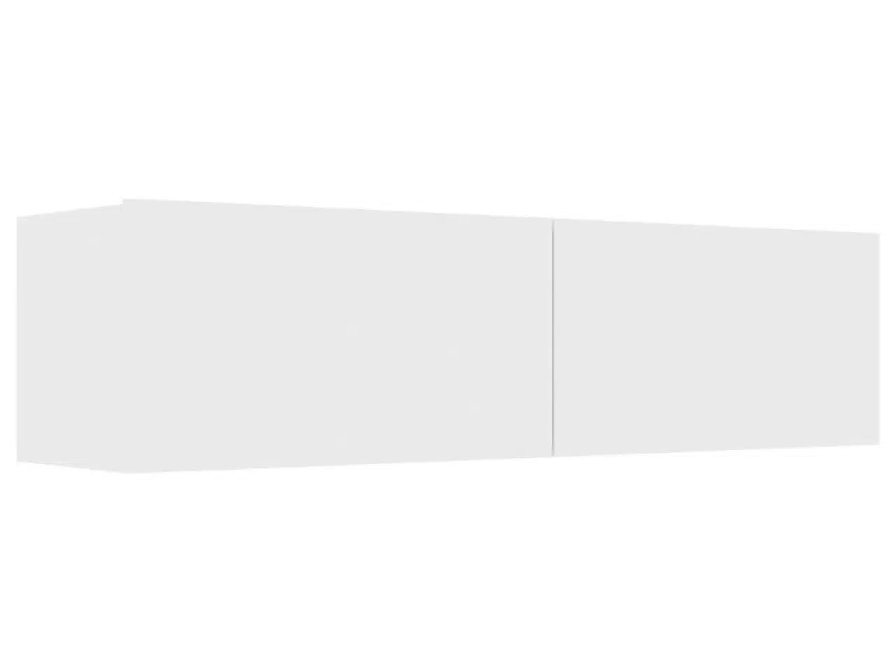 Billede 2 - Tv-skab 120x30x30 cm konstrueret træ hvid