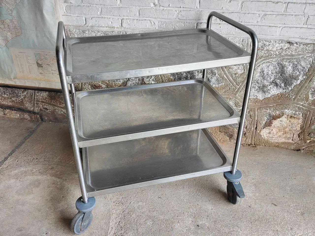 Billede 1 - Serverings vogn i rustfrit stål 