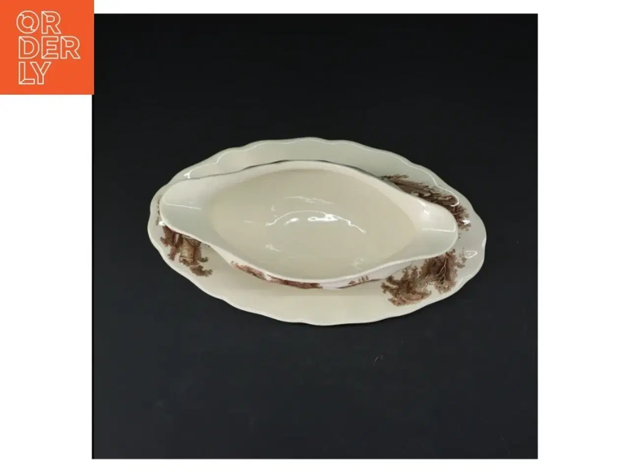 Billede 3 - Gravy båd med tallerken fra Johnson Brothers (str. 24 cm)