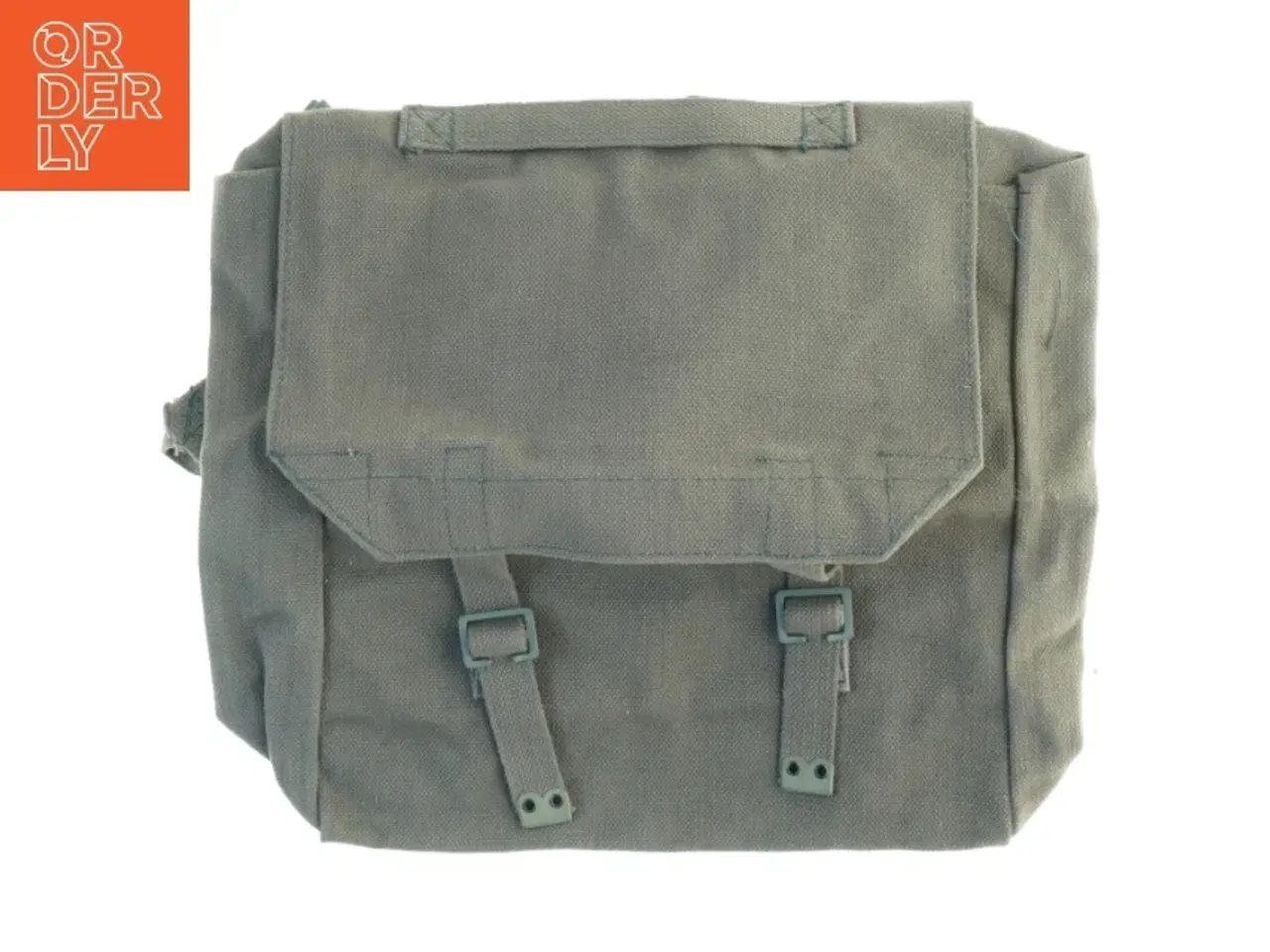 Billede 1 - Skuldertaske i militærstil (str. 33 x, 12 x 33 cm)