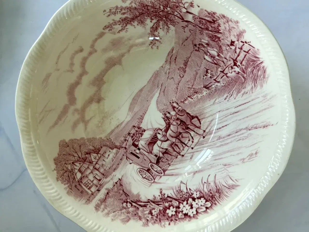 Billede 7 - Enoch Wood’s English Scenery – komplet stel i rød 
