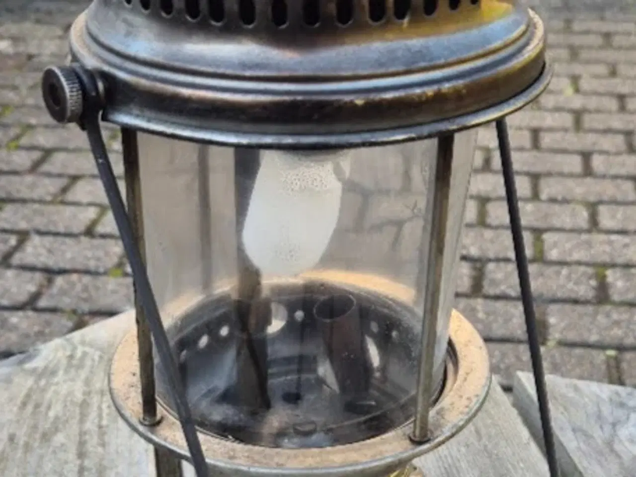Billede 3 - Petroleumslampe, Krom