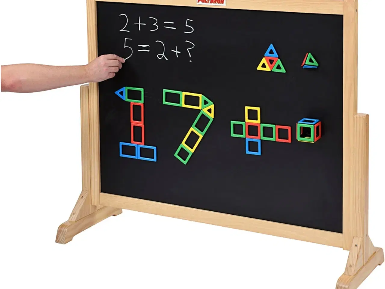 Billede 1 - Magnetisk Aktivitetstavle i Fyrtræ - 100x121 cm