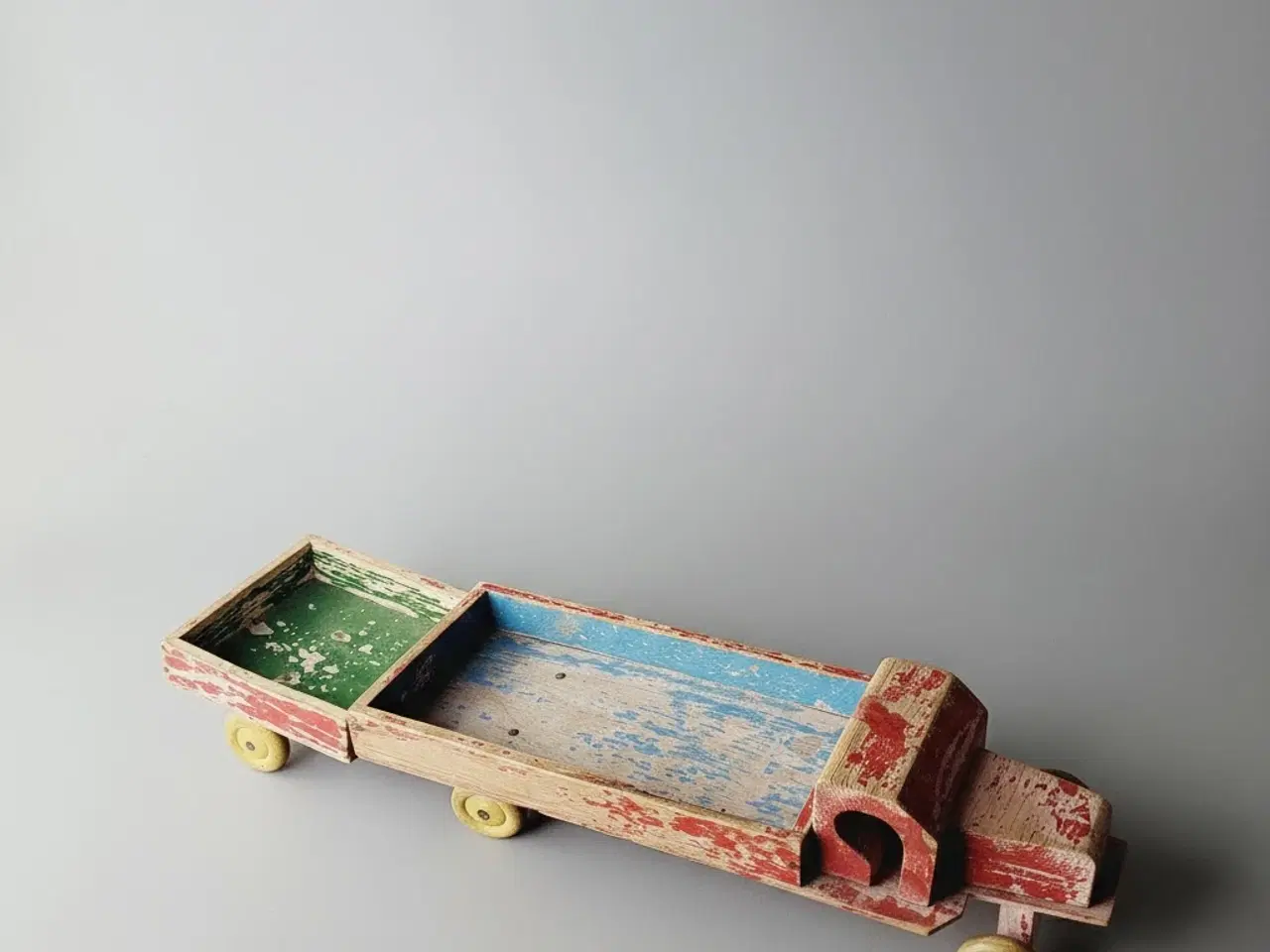 Billede 2 - ⭐️: Vintage trælastbil med vogn – flot patina