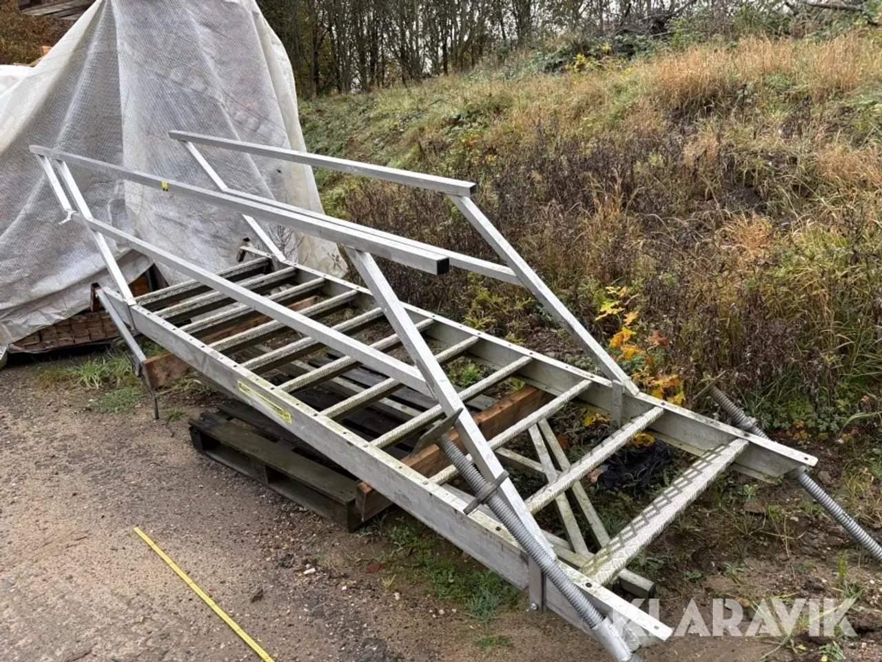 Billede 3 - Stillads trappe Special Fabrikken Vinderup Rustfri med gelænder