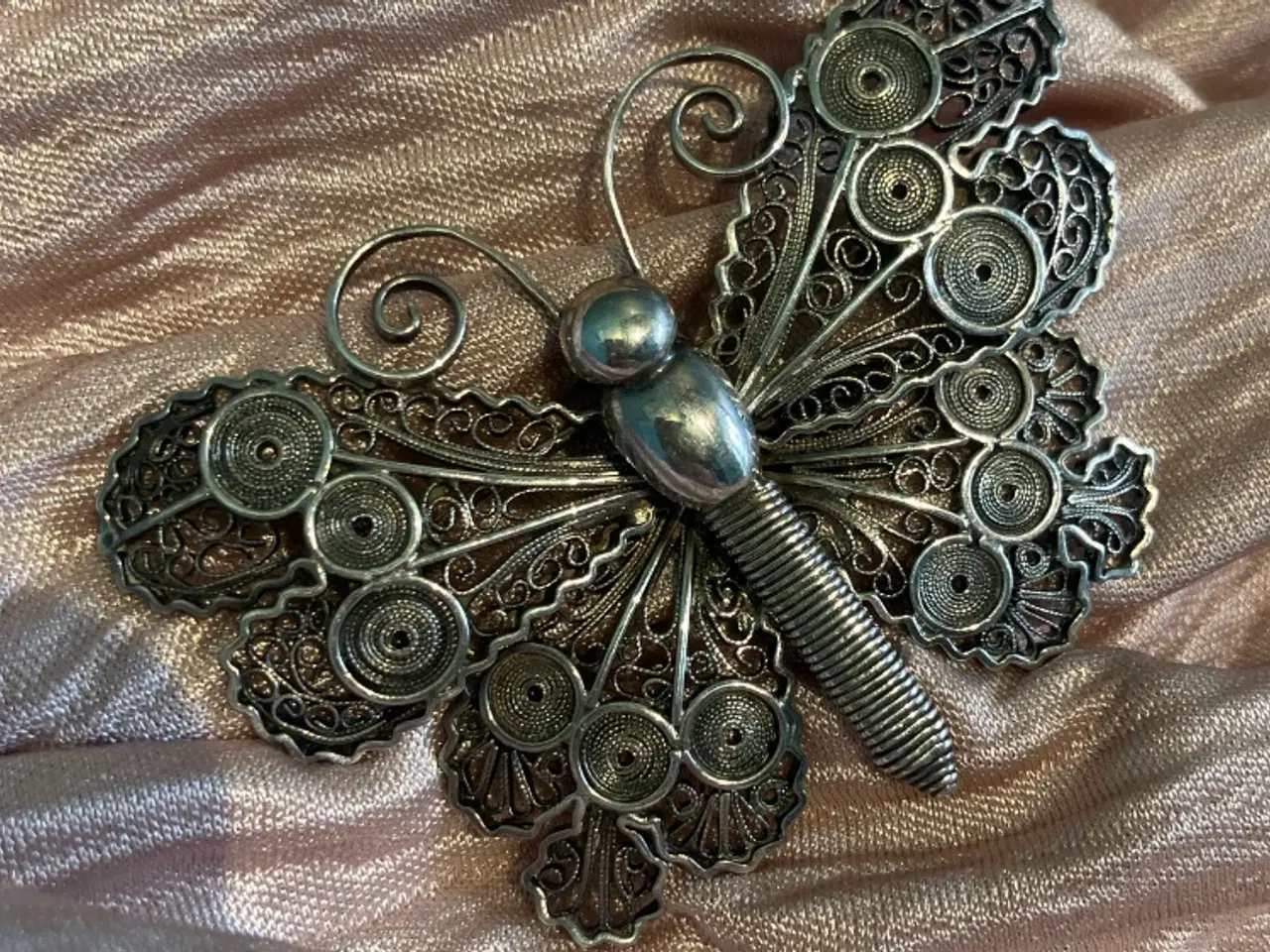 Billede 1 - Vintage Filigran sølv broche 
