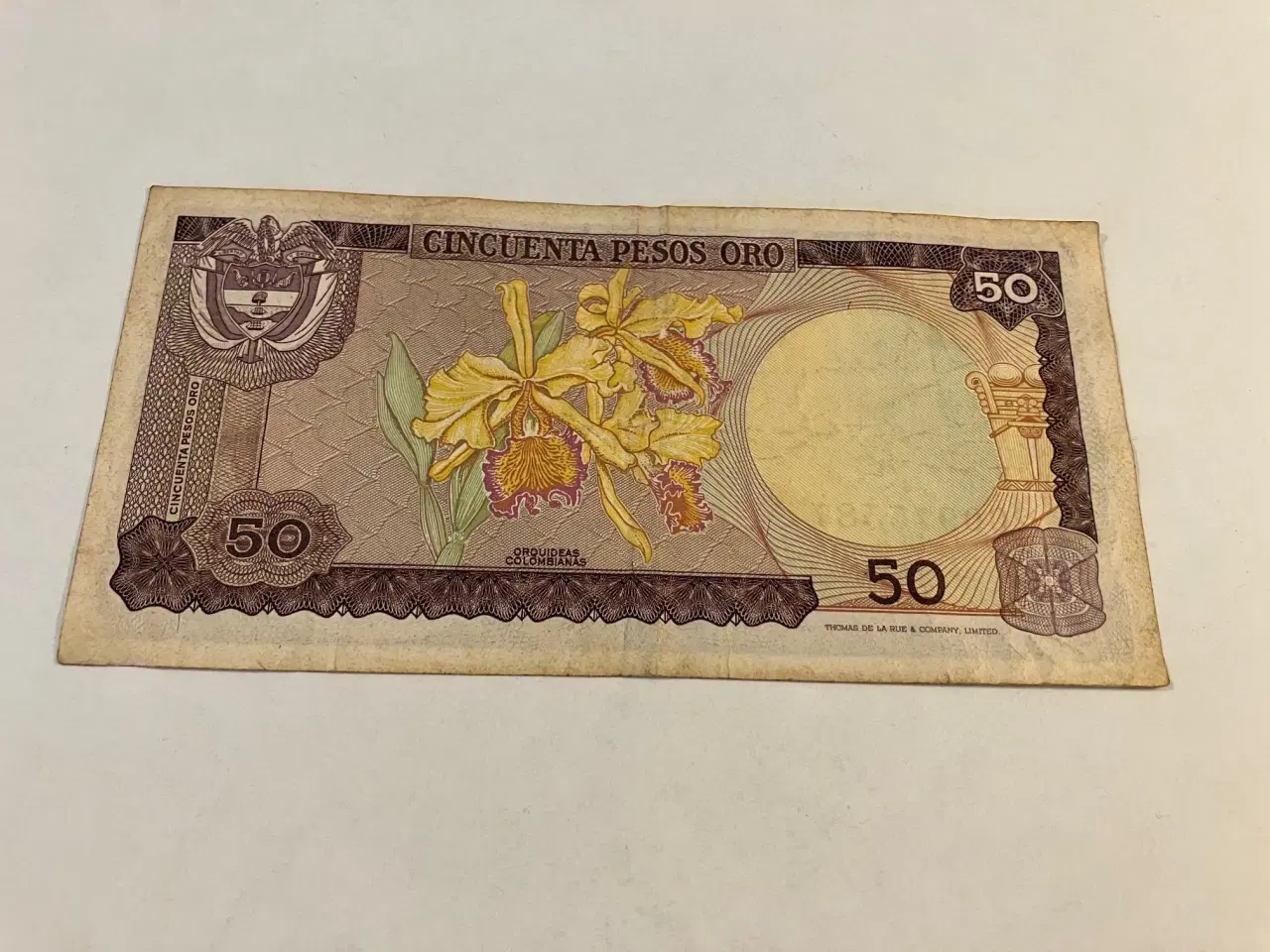 Billede 2 - 50 Pesos Oro 1974 Colombia - Kuglepen