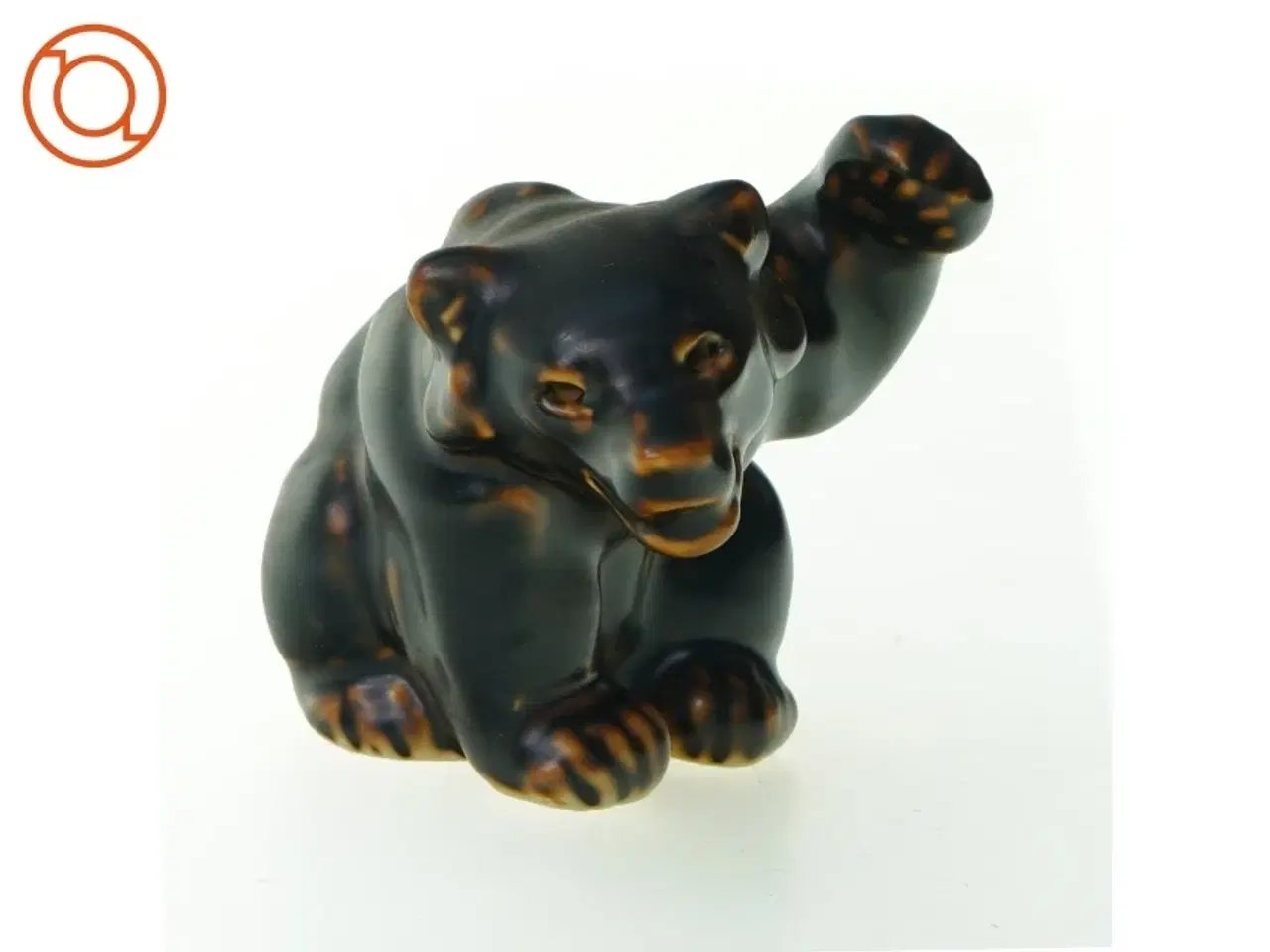 Billede 1 - Bjørneunge i stentøj 21433 fra Royal Copenhagen (str. 9 x 5 cm)
