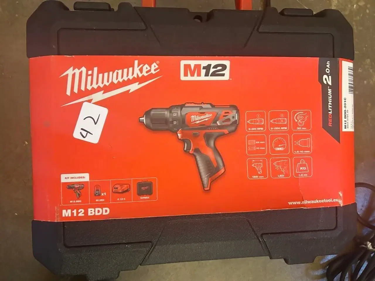 Billede 1 - MILWAUKEE Skruemaskine M12 BPD