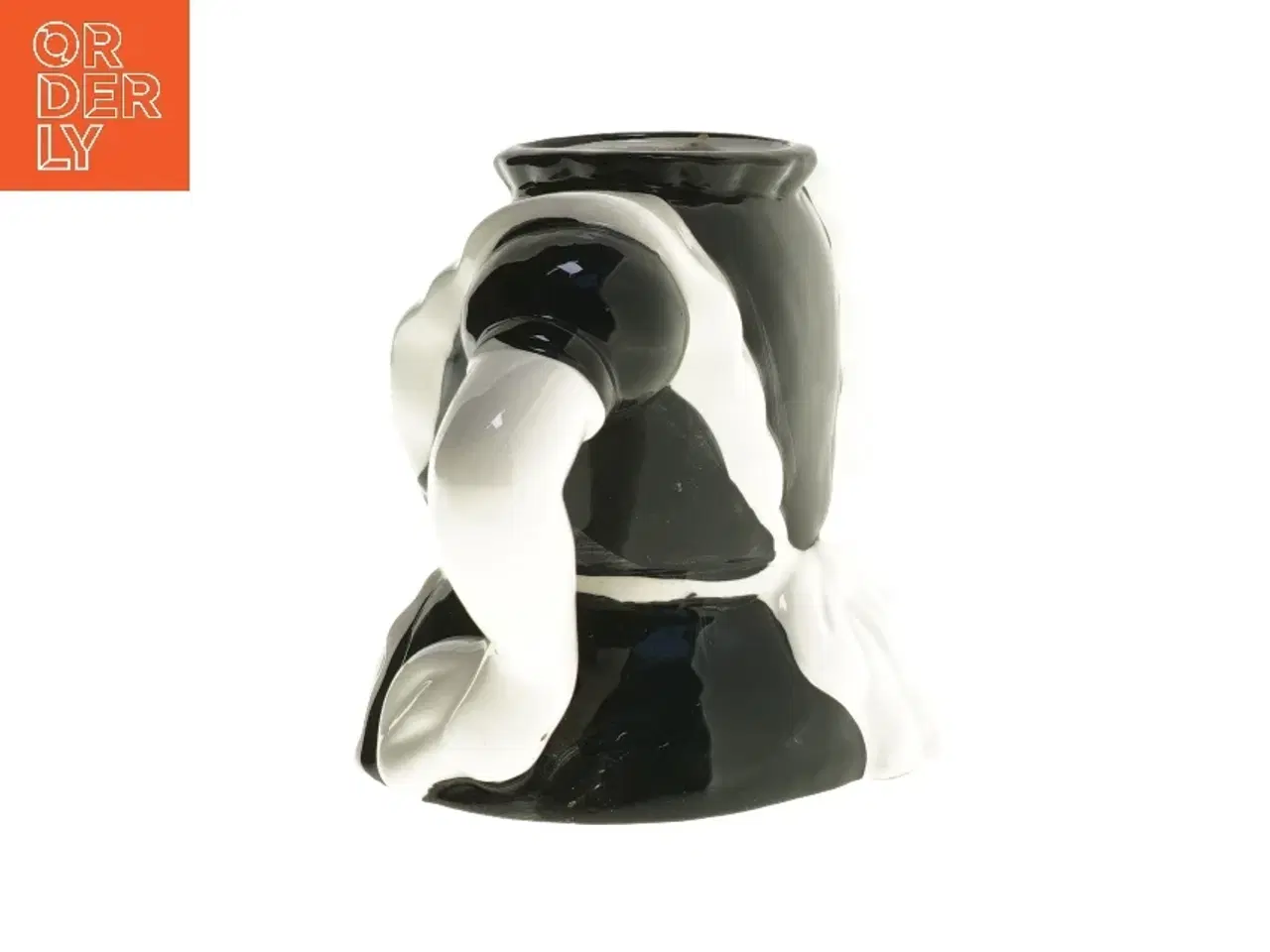 Billede 3 - Keramisk vase i form af tjenestepige (str. 13x12x24 cm)