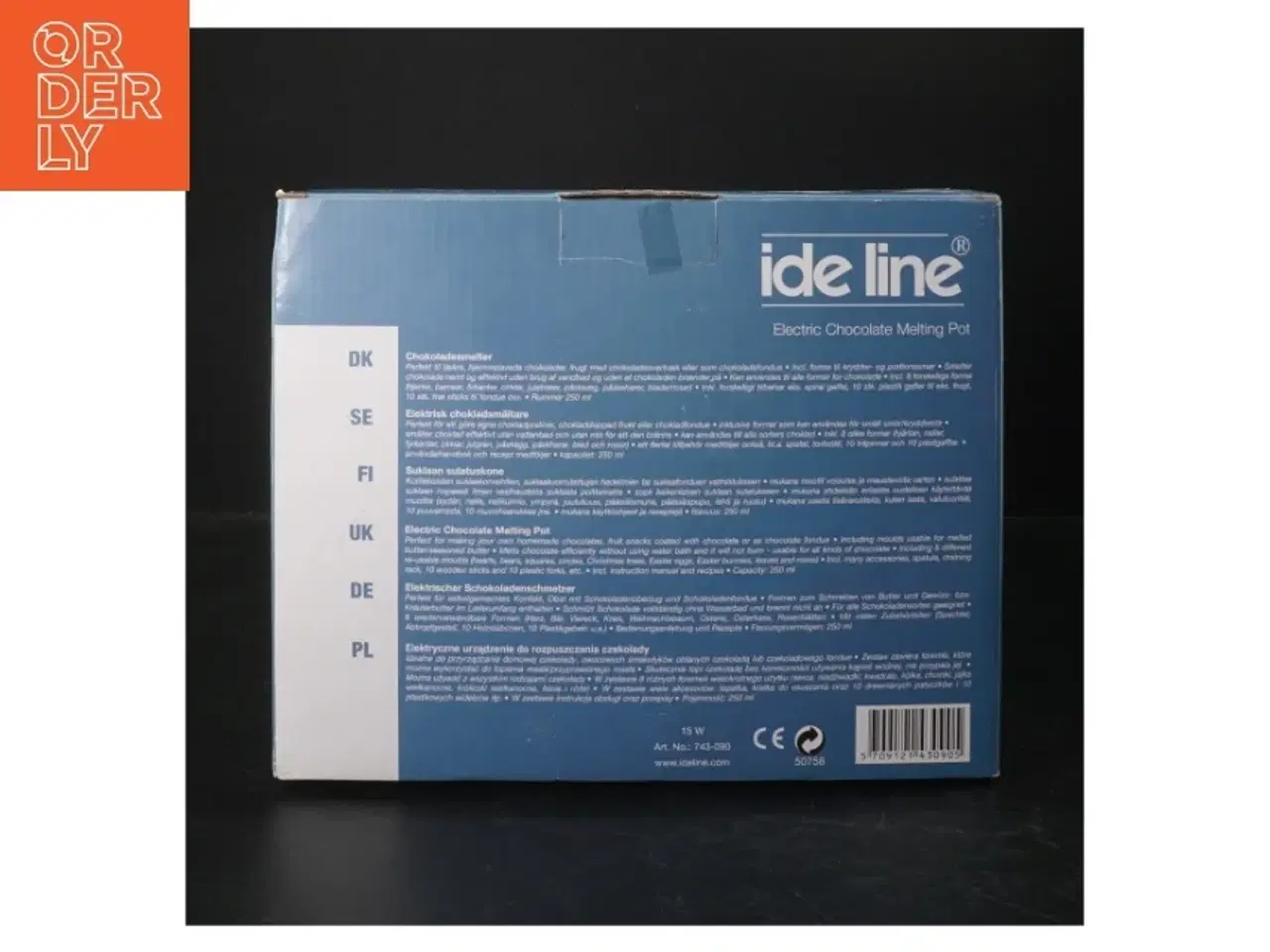 Billede 2 - Elektrisk chokoladefondue sæt fra Ide Line (str. 18 cm)
