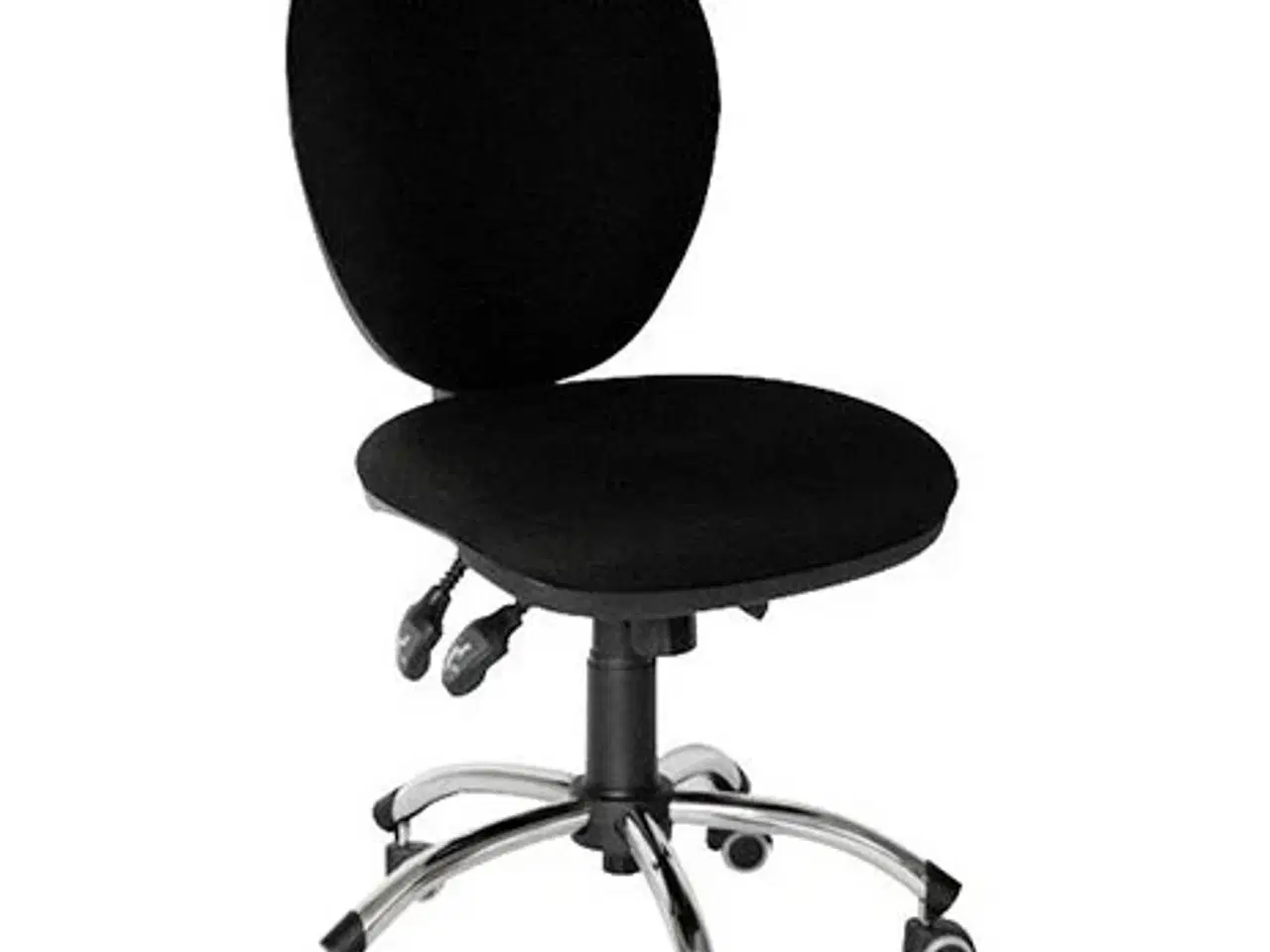 Billede 1 - Kontorstole Marseille sort/krom – 4 stk.