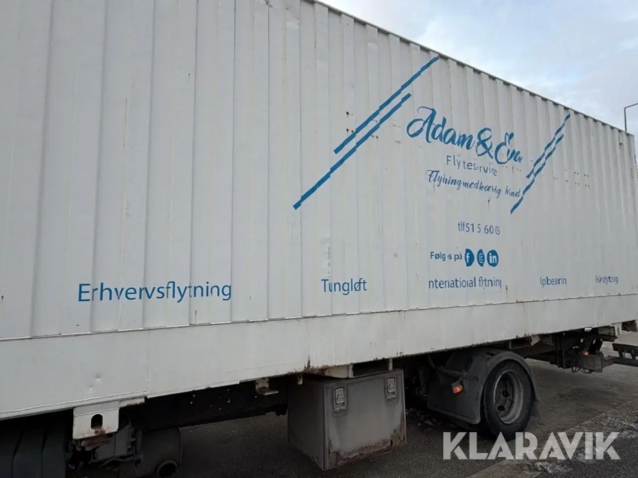 Billede 4 - Lastbil Renault Midlum med lift og skiftelads container